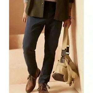 Banana  Republic Grayson Navy Check Pant